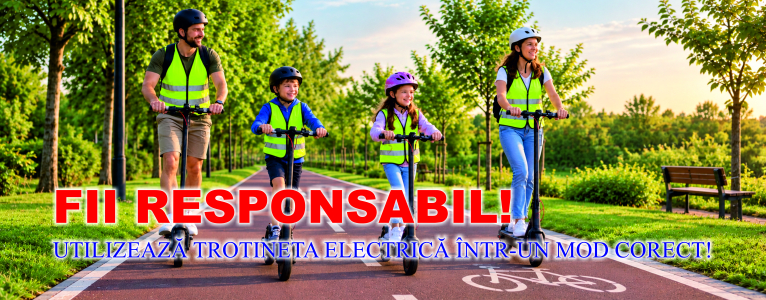 Resonsabilizare utilizare trotinete electrice