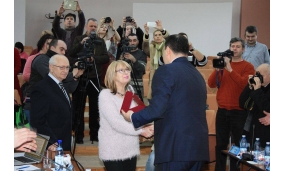 Conferirea plachetei cetățean de onoare sportivului Adrian Croitoru, antrenorului emerit Adrian Alaci și medicului Radu Florențiu - 26 ianuarie 2017