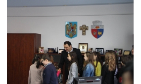 Primirea la Primărie a copiilor de “Ziua Internațională a Cititului Împreună”, eveniment organizat de Biblioteca Județeană - 16 februarie 2017