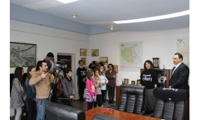 Primirea la Primărie a copiilor de “Ziua Internațională a Cititului Împreună”, eveniment organizat de Biblioteca Județeană - 16 februarie 2017