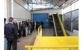 Participare la inaugurarea noii linii de sortare a gunoiului menajer - 19 martie 2017