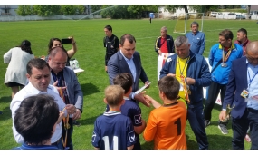 Participare la finala turneului de fotbal „Olimpiada Națională a Sportului Școlar” și înmânarea trofeului câștigătorilor - 21 mai 2017