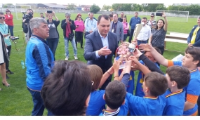 Participare la finala turneului de fotbal „Olimpiada Națională a Sportului Școlar” și înmânarea trofeului câștigătorilor - 21 mai 2017