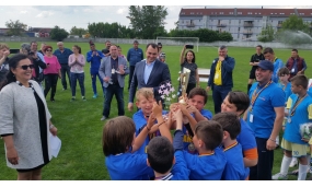 Participare la finala turneului de fotbal „Olimpiada Națională a Sportului Școlar” și înmânarea trofeului câștigătorilor - 21 mai 2017
