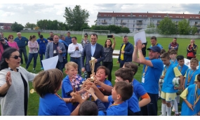 Participare la finala turneului de fotbal „Olimpiada Națională a Sportului Școlar” și înmânarea trofeului câștigătorilor - 21 mai 2017