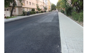 Primul strat de asfalt pe străzile Teiului și Gheorghe Magheru 17.08.2018