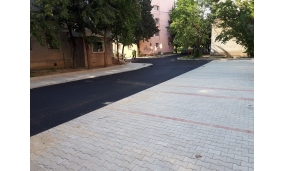 Primul strat de asfalt pe străzile Teiului și Gheorghe Magheru 17.08.2018
