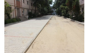 Primul strat de asfalt pe străzile Teiului și Gheorghe Magheru 17.08.2018