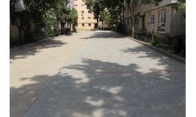 Primul strat de asfalt pe străzile Teiului și Gheorghe Magheru 17.08.2018