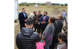 Amplasarea modulelor de locuit pe strada Tisei