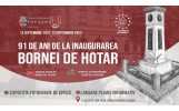 De Zilele Europene ale Patrimoniului, aniversăm 91 de ani de la inaugurarea Bornei de Hotar