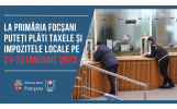 La Primăria Focșani, puteți plăti taxele și impozitele locale pe 21-23 ianuarie 2023