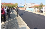 Strada Moș Ion Roată - primul strat de asfalt
