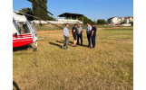 Prima etapă a dezinsecției aeriane, executată cu un elicopter special, s-a desfășurat astăzi, 25 iunie