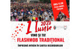 Flashmob de Cartea Recordurilor în Piața unirii din Focșani