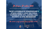 Încep lucrările de modernizare a Străzii Mare a Unirii