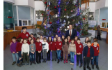 Elevii Școlii Gimnaziale"Ion Basgan" din Focșani ne-au vizitat astăzi pentru a ne transmite emoțiile sărbătorilor de iarnă