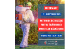 Acțiuni de dezinsecție în Focșani, în perioada 22-30 Septembrie