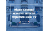 Măsurile de siguranță recomandate de Primăria Focșani pentru sezonul rece