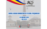 Spectacol aviatic pe cerul Municipiului Focșani în ziua de 24 ianuarie 2024, ora 16.30 organizat de Baza Aeriană 95 Bacău