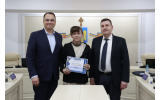 Sportivul Adelin Ștefan Dăscălescu a fost premiat pentru participarea și clasarea pe locul I la Concursul Național Școlar de Șah „Elisabeta Polihroniade”