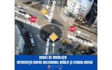 Reguli noi de circulație pentru accesul în intersecția dintre Bulevardul Brăilei și strada Bucegi