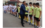 Inaugurarea terenului de sport al Scolii Gimnaziale "Alexandru Vlahuta"
