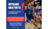 Intrare liberă la meciurile echipelor CSM Focșani 2007