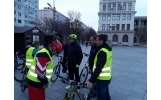 Mișcare alături de inimoșii membri din "masa critică" de iubitori ai ciclismului din orașul nostru