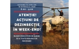 Acțiuni de dezinsecție aeriană în Focșani, în week-end