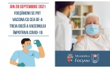 Focșănenii se pot vaccina cu cea de-a treia doză a vaccinului împotriva COVID-19